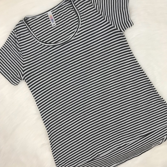 Lularoe striped classic T - Picture 1 of 4